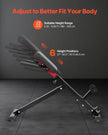 VEVOR Roman Chair Back Extension Hyperextension Bench Adjustable Foldable Gym
