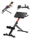 VEVOR Roman Chair Back Extension Hyperextension Bench Adjustable Foldable Gym