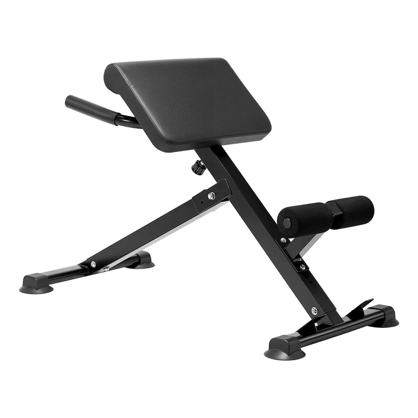 VEVOR Roman Chair Back Extension Hyperextension Bench Adjustable Foldable Gym
