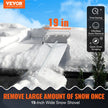 VEVOR Snow Roof Rake, 30ft Reach Aluminium Roof Shovel with Slide Cloth, Premium 19