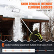 VEVOR Snow Roof Rake, 30ft Reach Aluminium Roof Shovel with Slide Cloth, Premium 19