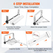 VEVOR Snow Roof Rake, 30ft Reach Aluminium Roof Shovel with Slide Cloth, Premium 19