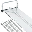 VEVOR Snow Roof Rake, 30ft Reach Aluminium Roof Shovel with Slide Cloth, Premium 19