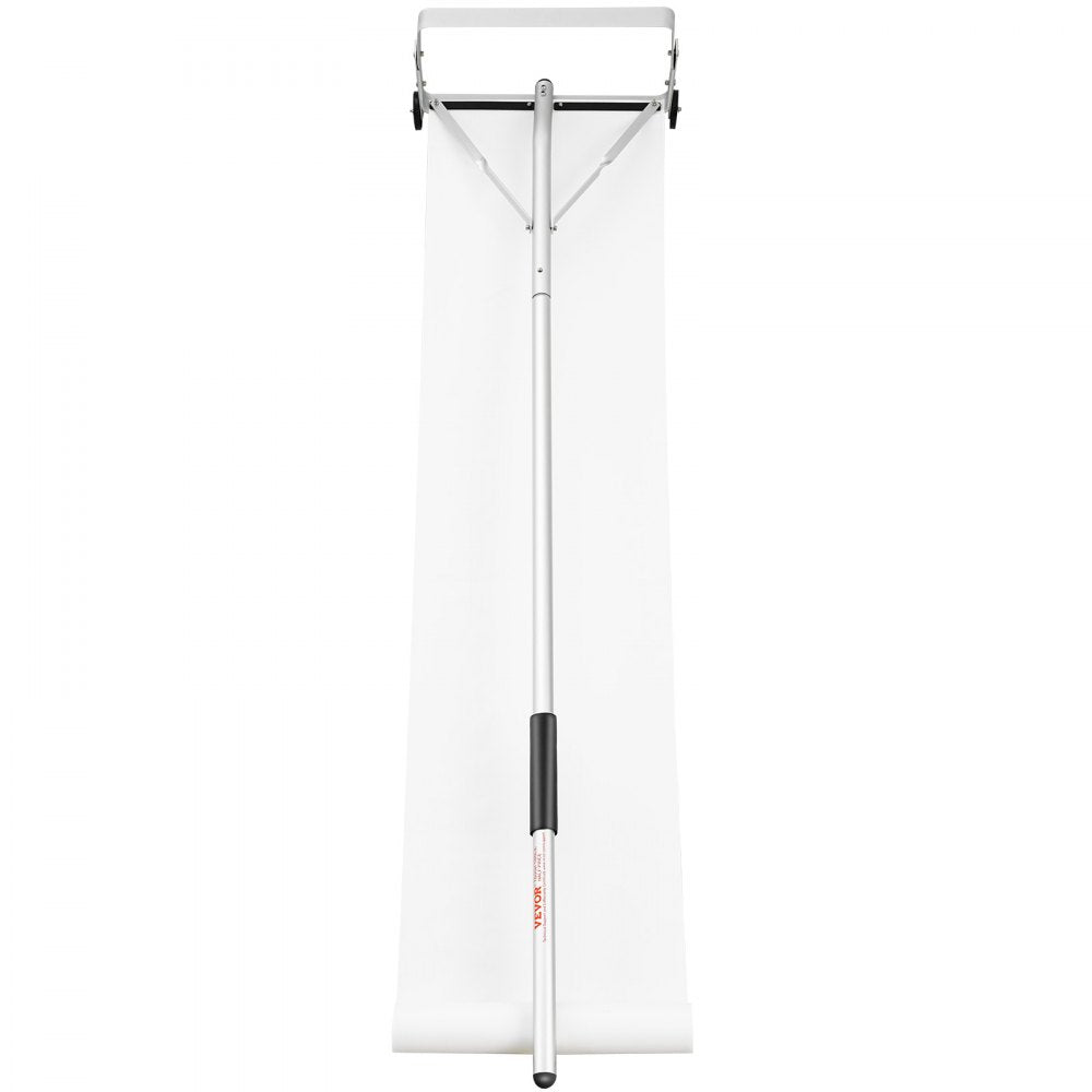 VEVOR Snow Roof Rake, 30ft Reach Aluminium Roof Shovel with Slide Cloth, Premium 19