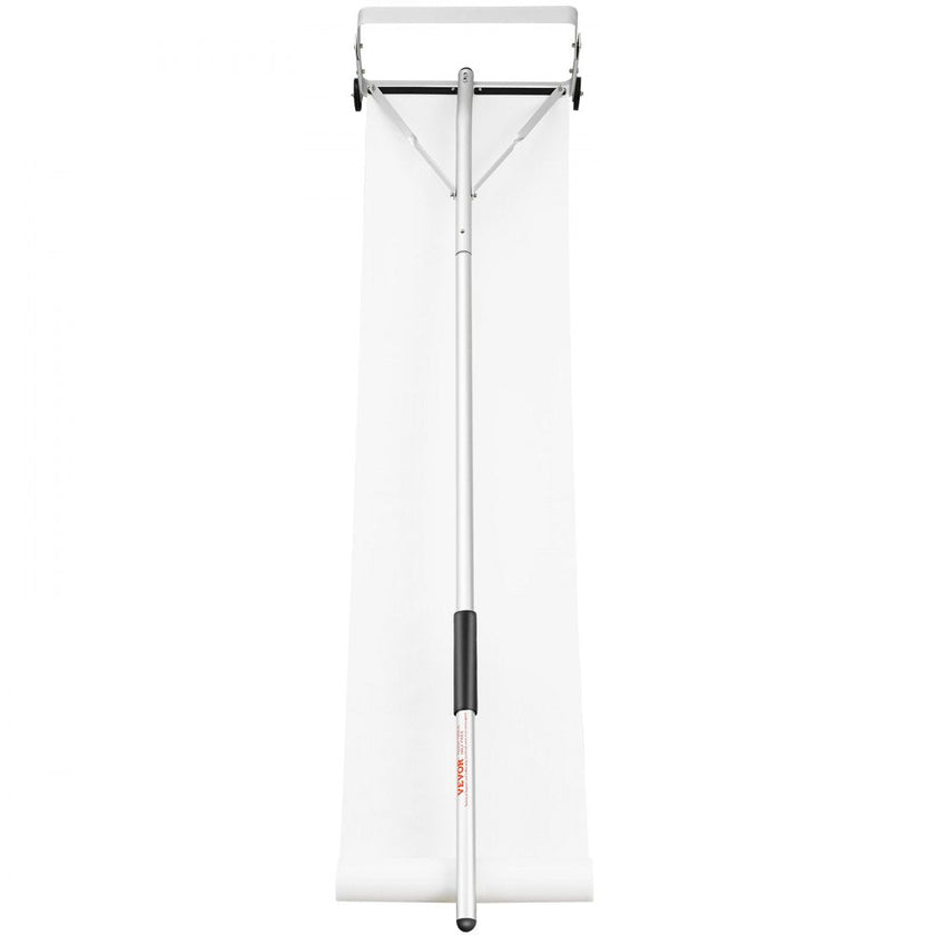 VEVOR Snow Roof Rake, 30ft Reach Aluminium Roof Shovel with Slide Cloth, Premium 19