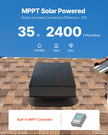 VEVOR Solar Roof Attic Exhaust Fan 35W with Smart Thermostat Brushless Motor