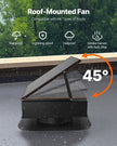 VEVOR Solar Roof Attic Exhaust Fan 35W with Smart Thermostat Brushless Motor