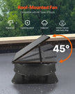 VEVOR Solar Roof Attic Exhaust Fan 50W with Smart Thermostat Remote Control