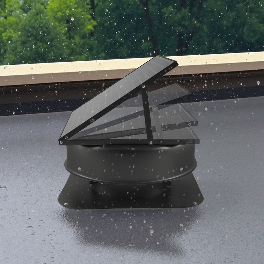 VEVOR Solar Roof Attic Exhaust Fan 50W with Smart Thermostat Remote Control