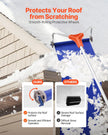 VEVOR Snow Roof Rake, 17 in Aluminum Blade, 4.1-17.2 ft Adjustable Roof Snow Scraper with Wheels & Slide, Lightweight Snows Removal Tool for House Rooftop Leaves Debris Clearing