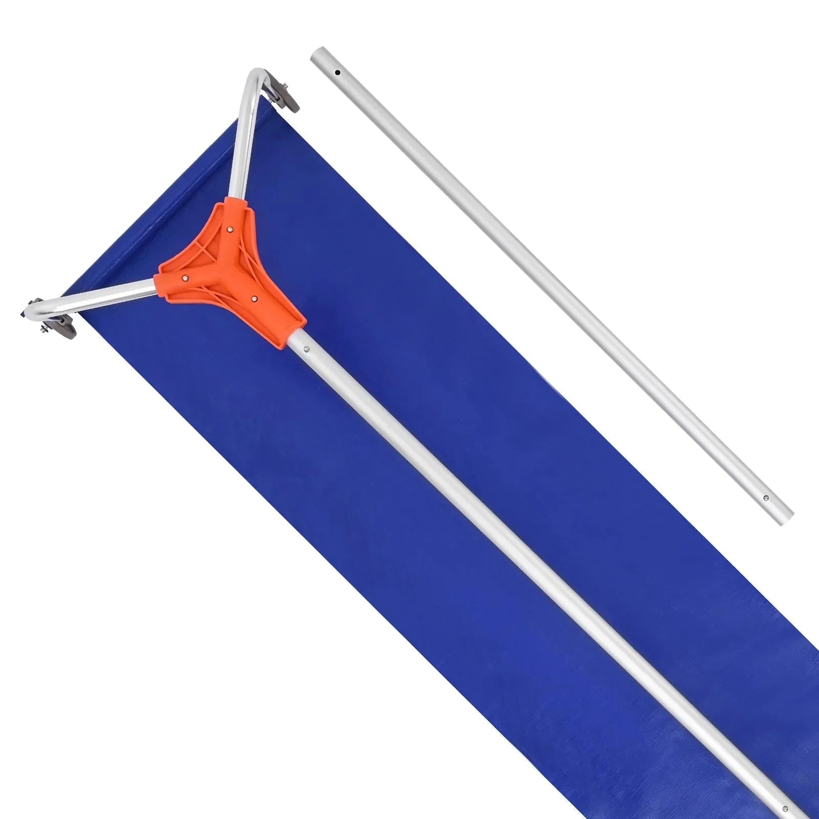 VEVOR Snow Roof Rake, 17 in Aluminum Blade, 4.1-17.2 ft Adjustable Roof Snow Scraper with Wheels & Slide, Lightweight Snows Removal Tool for House Rooftop Leaves Debris Clearing
