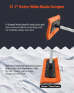 VEVOR Snow Roof Rake, 17.7 in Foam Blade, 7.3-18.4 ft Adjustable Roof Snow Scraper, Extension Tubes & Non-Slip Handle, Lightweight Snows Removal Tool for House Leaves Debris Clearing