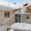 VEVOR Snow Roof Rake, 17.7 in Foam Blade, 7.3-18.4 ft Adjustable Roof Snow Scraper, Extension Tubes & Non-Slip Handle, Lightweight Snows Removal Tool for House Leaves Debris Clearing