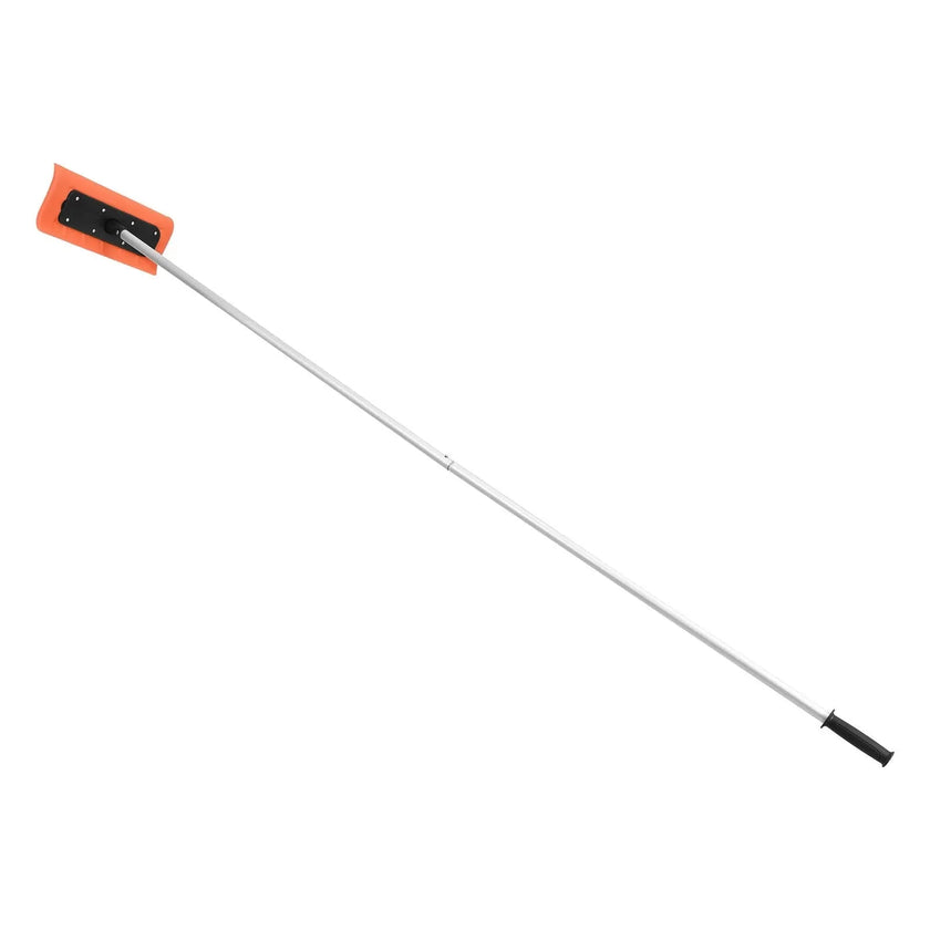 VEVOR Snow Roof Rake, 17.7 in Foam Blade, 7.3-18.4 ft Adjustable Roof Snow Scraper, Extension Tubes & Non-Slip Handle, Lightweight Snows Removal Tool for House Leaves Debris Clearing