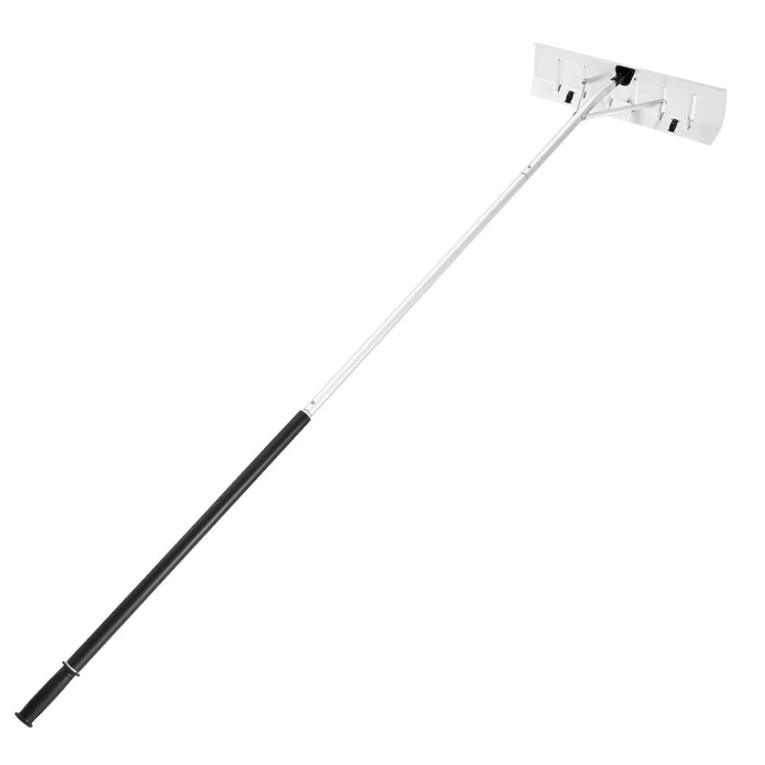 VEVOR Snow Roof Rake, 26 in Aluminum Blade, 7.5-20 ft Adjustable Roof Snow Scraper with Wheels, Anti-Slip Handle Snows Removal Tool, Lightweight House Rooftop Rake for Leaves Debris Removal