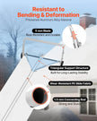 VEVOR Snow Roof Rake, 18.5 in Aluminum Blade, 5.2-30 ft Adjustable Roof Snow Scraper with Wheels & Slide, , Lightweight Snows Removal Tool for House Rooftop Leaves Debris Clearing