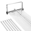 VEVOR Snow Roof Rake, 18.5 in Aluminum Blade, 5.2-30 ft Adjustable Roof Snow Scraper with Wheels & Slide, , Lightweight Snows Removal Tool for House Rooftop Leaves Debris Clearing