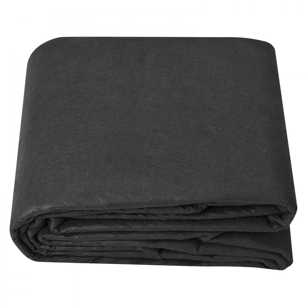 VEVOR Non Woven Geotextile Fabric Under Gravel, 10x100FT 8OZ Driveway Fabric Landscape Fabric, Heavy Duty Weed Barrier Fabric, Ground Cover Weed Control Fabric, French Drains Drainage Fabric, Black