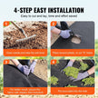 VEVOR Non Woven Geotextile Fabric Under Gravel, 4x100FT 8OZ Driveway Fabric Landscape Fabric, Heavy Duty Weed Barrier Fabric, Ground Cover Weed Control Fabric, French Drains Drainage Fabric, Black