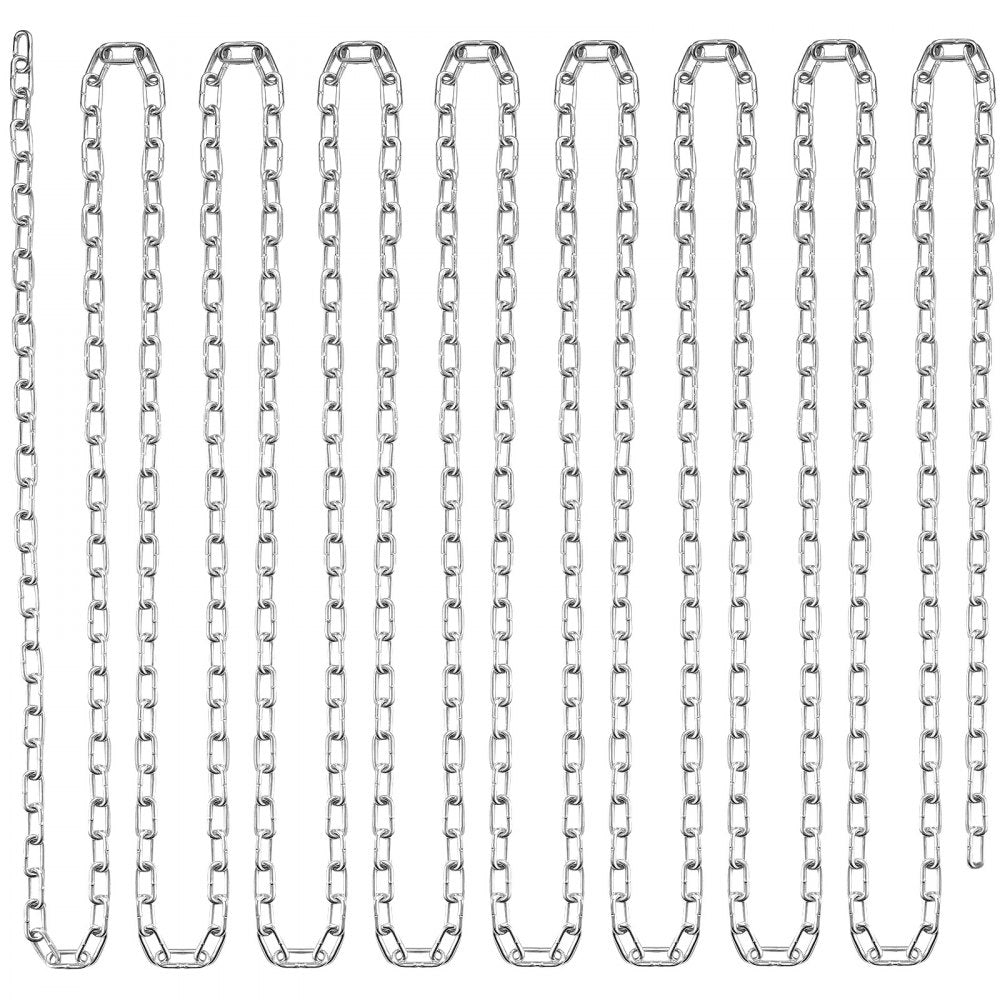 VEVOR Zinc Plated Proof Coil Chain Carbon Steel Chain Sling 1/8