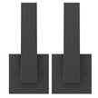 VEVOR Dummy Door Lever, 2 PCS Non-Turning Single Side Push/Pull Handle, Contemporary Square Door Lever Set, Reversible for Right and Left Sided Doors,For Pantry, Closet, and French Doors, Matte Black