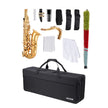 VEVOR Gold Brass Tenor Saxophone B Flat Sax Beginner Kit with Case Mouthpiece