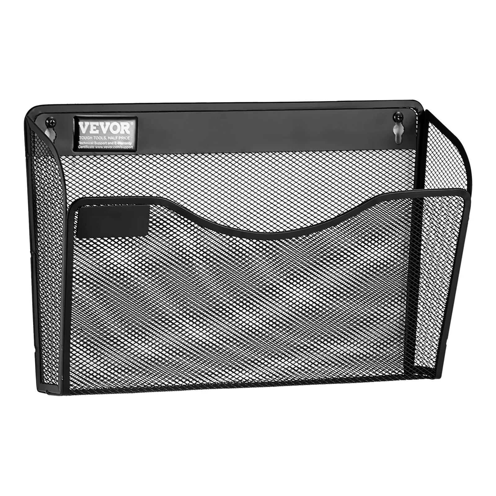 VEVOR File Wall Rack Mesh Wall File Holder 6-Piece 1 Pocket for Office & School