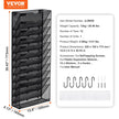 VEVOR File Wall Rack Mesh Wall File Holder 1-Piece 12 Pockets for Office/School