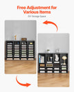 VEVOR Wooden Literature Organizer 36 Compartments with Adjustable Shelves Grey