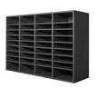 VEVOR Wooden Literature Organizer 36 Compartments with Adjustable Shelves Grey