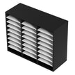 VEVOR Wood Literature Organizer File Sorter Paper Storage Holder 27 Slots Black