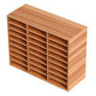 VEVOR Wood Literature Organizer File Sorter Paper Storage Holder 27 Slots White