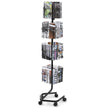 VEVOR Brochure Display Rack 32-Pocket Rotating Literature Display Stand 5 Wheels