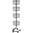 VEVOR Brochure Display Rack 32-Pocket Rotating Literature Display Stand 5 Wheels