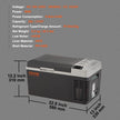 VEVOR Car Refrigerator, 12 Volt Car Refrigerator Fridge, 21 QT/20 L Single Zone Portable Freezer, -4?-50? Adjustable Range, 12/24V DC and 100-240V AC Compressor Cooler for Outdoor, Camping, Travel, RV