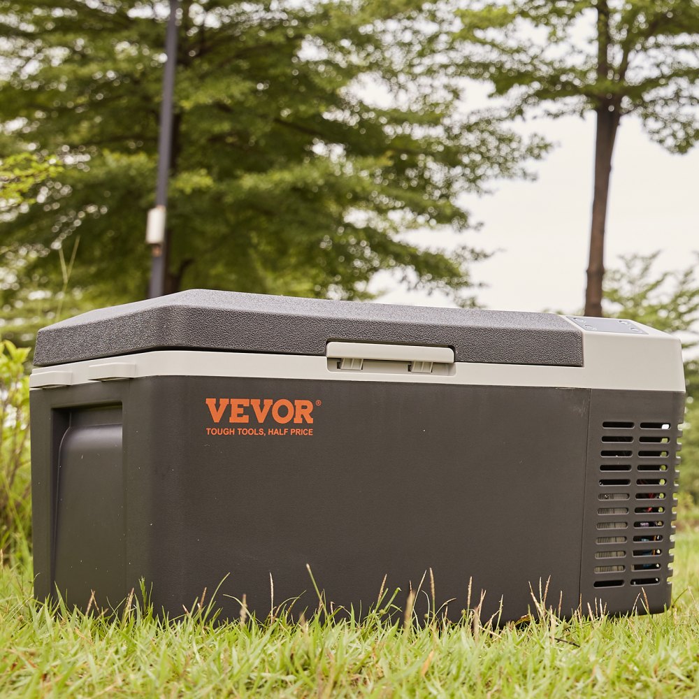 VEVOR Car Refrigerator, 12 Volt Car Refrigerator Fridge, 21 QT/20 L Single Zone Portable Freezer, -4?-50? Adjustable Range, 12/24V DC and 100-240V AC Compressor Cooler for Outdoor, Camping, Travel, RV