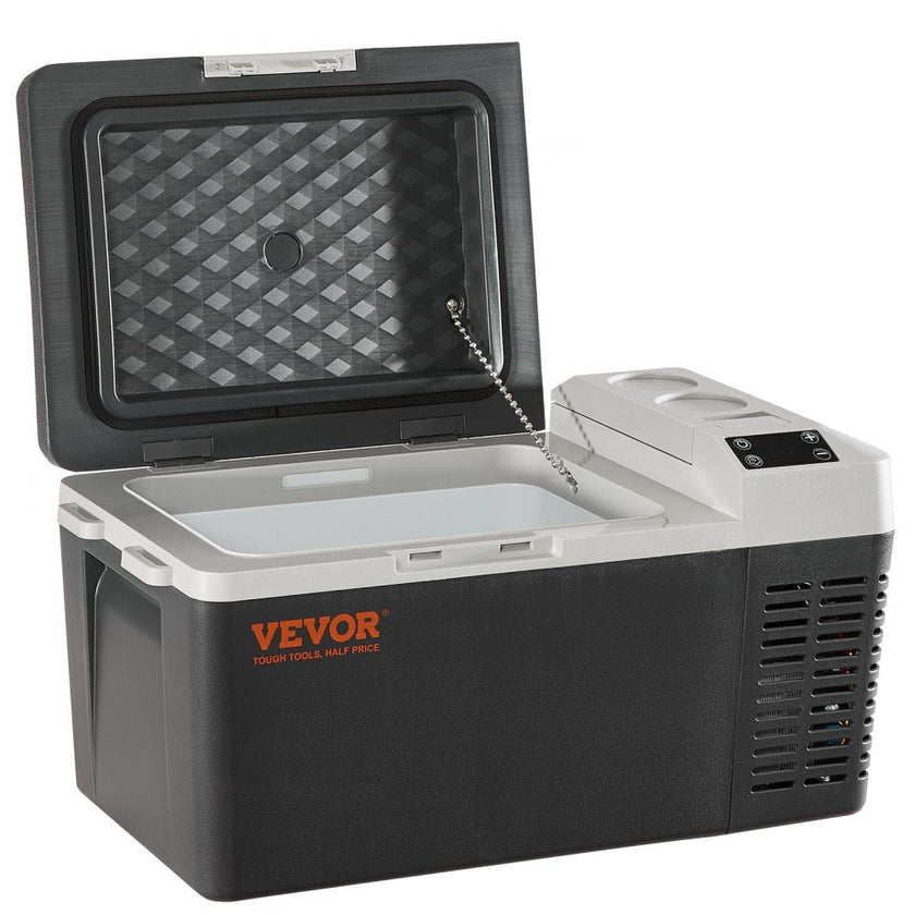 VEVOR Car Refrigerator, 12 Volt Car Refrigerator Fridge, 21 QT/20 L Single Zone Portable Freezer, -4?-50? Adjustable Range, 12/24V DC and 100-240V AC Compressor Cooler for Outdoor, Camping, Travel, RV