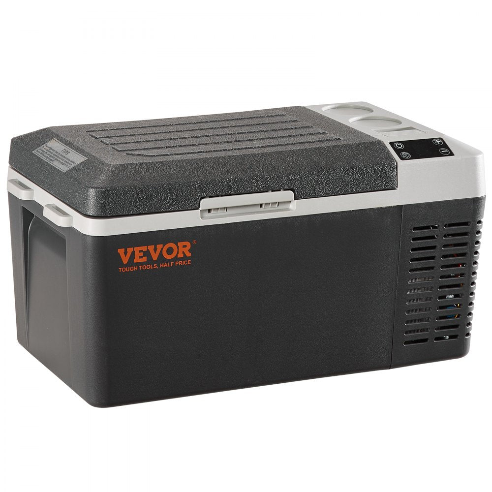 VEVOR Car Refrigerator, 12 Volt Car Refrigerator Fridge, 21 QT/20 L Single Zone Portable Freezer, -4?-50? Adjustable Range, 12/24V DC and 100-240V AC Compressor Cooler for Outdoor, Camping, Travel, RV