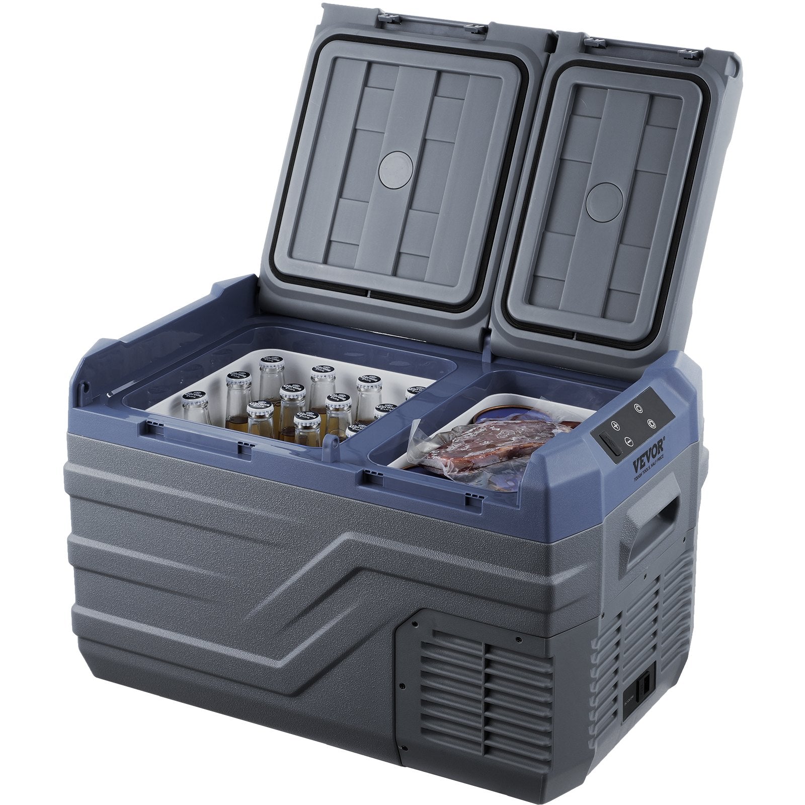 VEVOR Portable Car Refrigerator Freezer Compressor 25 L Dual Zone for Home Car