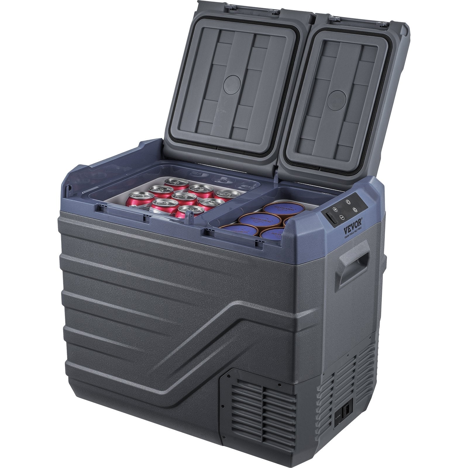VEVOR Portable Car Refrigerator Freezer Compressor 40 L Dual Zone for Home Car