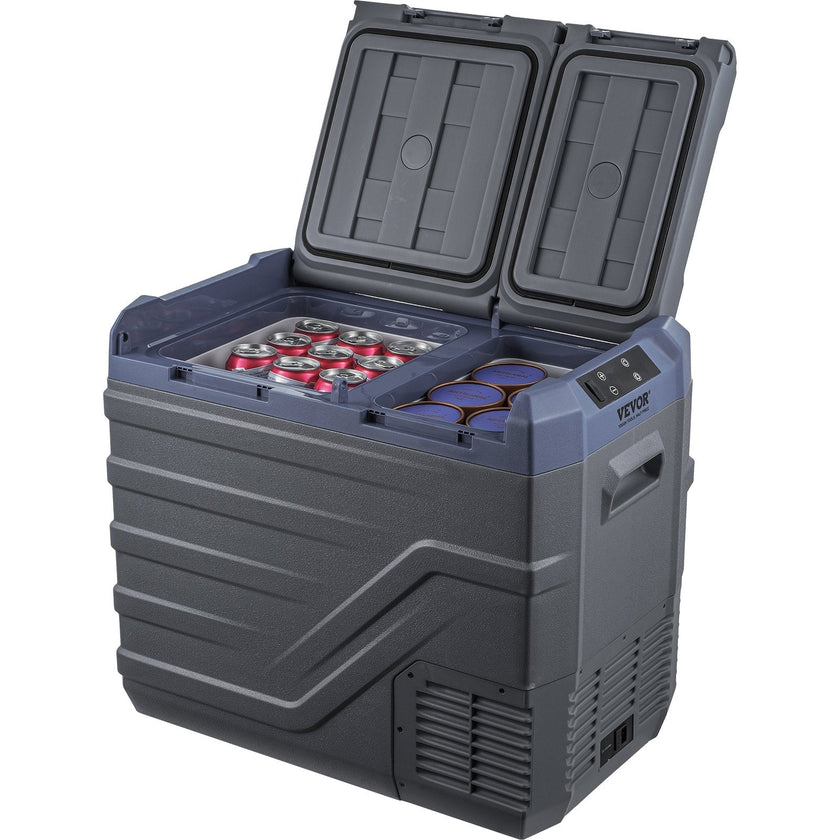 VEVOR Portable Car Refrigerator Freezer Compressor 40 L Dual Zone for Home Car