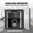 VEVOR 12U Wall Mount Network Server Cabinet, 15.5'' Deep, Server Rack Cabinet Enclosure, 200 lbs Max. Ground-mounted Load Capacity, with Locking Glass Door Side Panels, for IT Equipment, A/V Devices