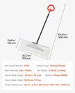 VEVOR Snow Pusher Shovel, 30 in Outdoor Snowplow Shovel with Ergonomic Grip, HDPE Plastic Blade, Winter Shovels with Segmented Handle, Metal Edged Strip, Portable Snow Removal Tool for Driveway Garden