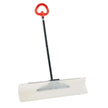VEVOR Snow Pusher Shovel, 36 in Outdoor Snowplow Shovel with Ergonomic Grip, HDPE Plastic Blade, Winter Shovels with Segmented Handle, Metal Edged Strip, Portable Snow Removal Tool for Driveway Garden
