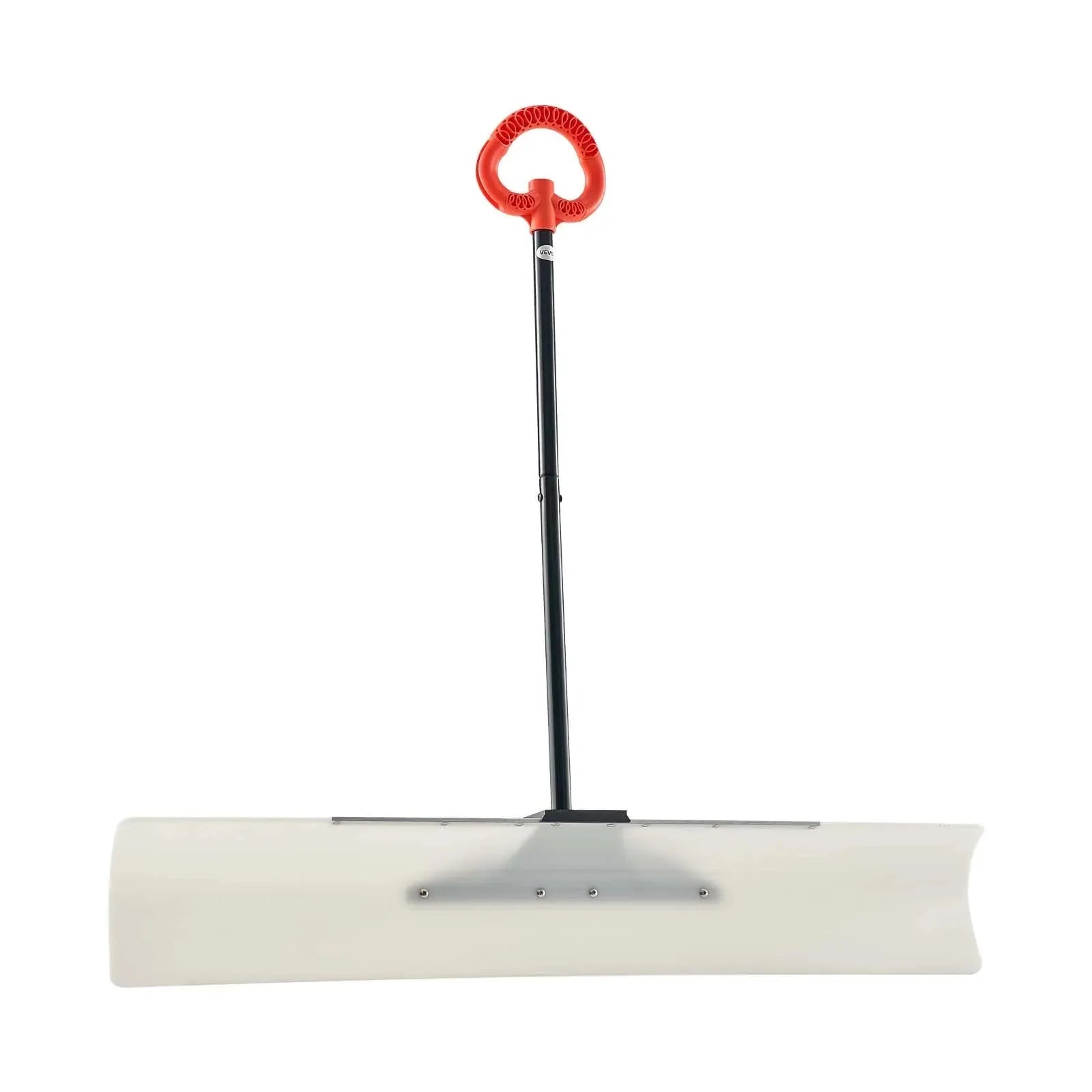 VEVOR Snow Pusher Shovel, 48 in Outdoor Snowplow Shovel with Ergonomic Grip, HDPE Plastic Blade, Winter Shovels with Segmented Handle, Metal Edged Strip, Portable Snow Removal Tool for Driveway Garden