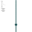 VEVOR 4 Feet Fence Post 10 Pack T-Post Heavy Duty Metal Fence Posts Green