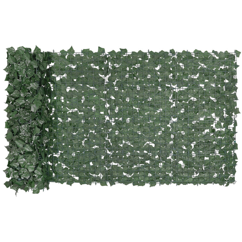 VEVOR Ivy Privacy Fence, 39 x 98 in Artificial Green Wall Screen, Greenery Ivy Fence with Strengthened Joint, Faux Hedges Vine Leaf Decoration for Outdoor Garden, Yard, Balcony, Patio Decor