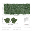 VEVOR Ivy Privacy Fence, 39 x 98 in Artificial Green Wall Screen, Greenery Ivy Fence with Mesh Cloth Backing and Strengthened Joint, Faux Hedges Vine Leaf Decoration for Outdoor Garden, Yard, Balcony