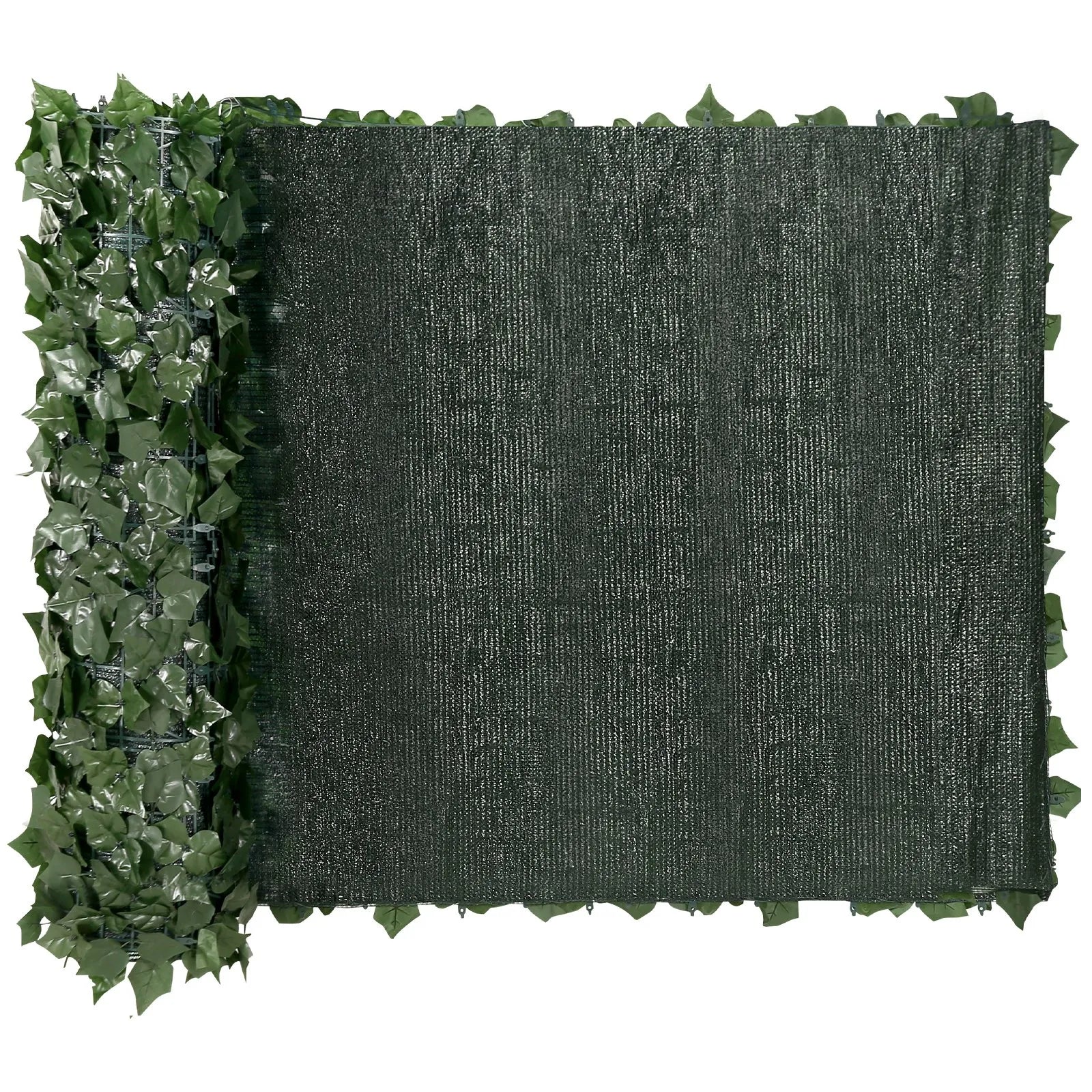 VEVOR Ivy Privacy Fence, 39 x 98 in Artificial Green Wall Screen, Greenery Ivy Fence with Mesh Cloth Backing and Strengthened Joint, Faux Hedges Vine Leaf Decoration for Outdoor Garden, Yard, Balcony