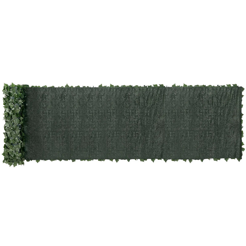 VEVOR Ivy Privacy Fence, 39 x 198in Artificial Green Wall Screen, Greenery Ivy Fence with Mesh Cloth Backing and Strengthened Joint, Faux Hedges Vine Leaf Decoration for Outdoor Garden, Yard, Balcony